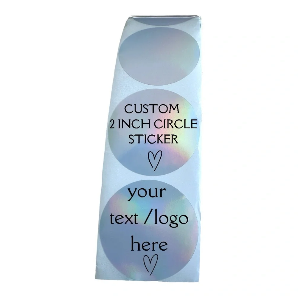 Custom Logo Stickers 2” Round Personalized Labels for Small Business Sticker